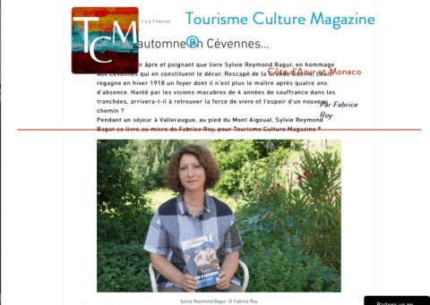 Interview pour Tourisme Culture Magazine.