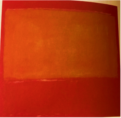 Orange and red on red